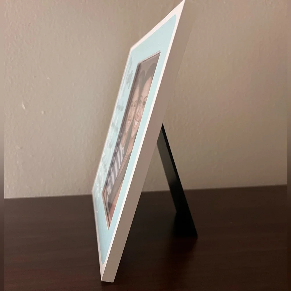 Mom & Me Picture Frame In Pastel Blue & White